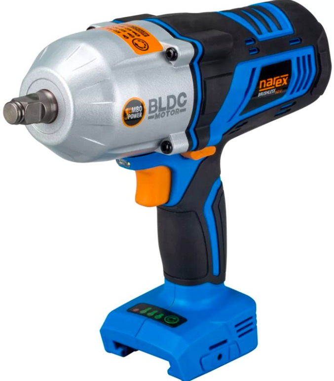 Akumulátorový rázový utahovák Narex ASR 600-3MTB Basic Box v modro-černém provedení