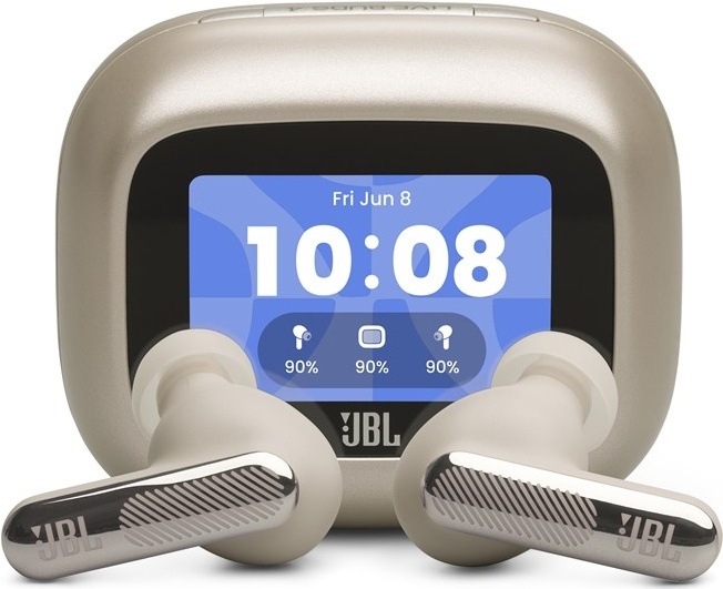 TWS bezdrátová sluchátka JBL Live Beam4, barva champagne