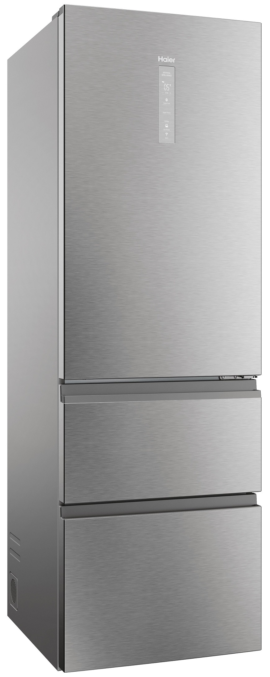 Chladnička s mrazničkou Haier HTW5618CNMG stříbrná Chladnička s mrazničkou Haier HTW5618CNMG stříbrná