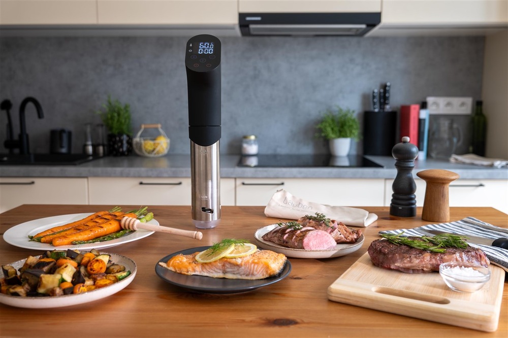 Vařič Sous-vide Lauben Smart 1200SB černý/stříbrný Vařič Sous-vide Lauben Smart 1200SB