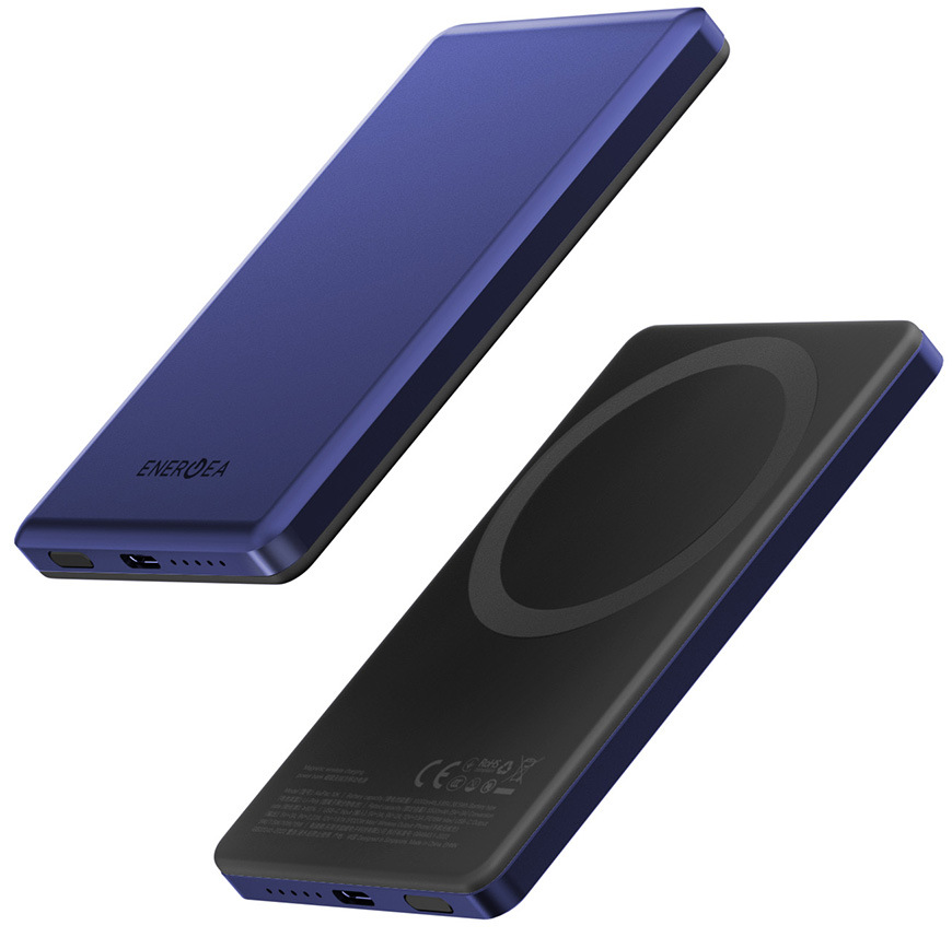 Powerbanka Energea AluPac Mini 5K MagSafe 5000 mAh - modrá