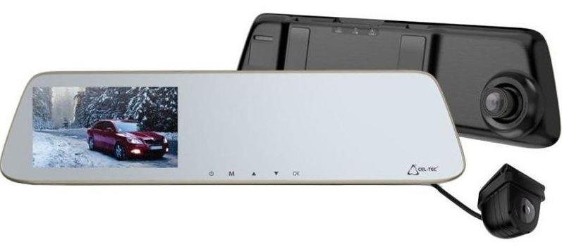 Autokamera CEL-TEC M6s Dual Touch černá/stříbrná