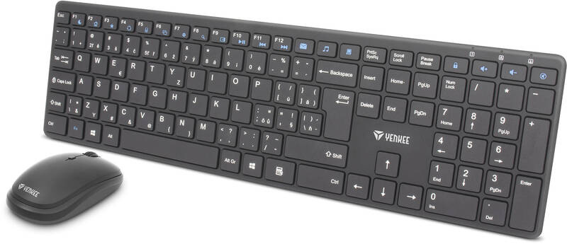 Klávesnice s myší YENKEE YKM 2008CS Combo WL Tribe černá