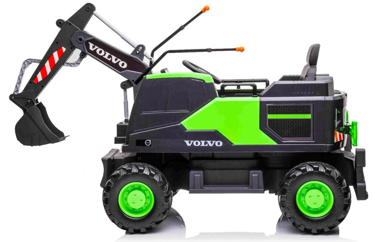 Elektrický bagr Beneo Volvo Excavator 12V zelený