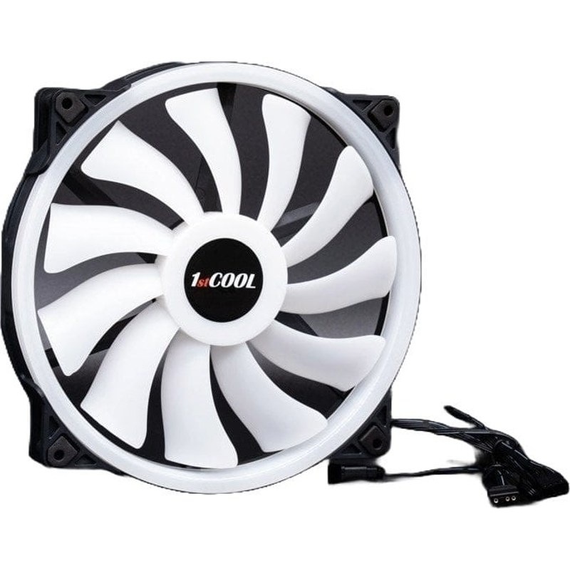 Ventilátor 1stCOOL AURA EVO Ring ARGB PWM průhledný