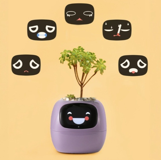 Chytrý květináč Plantsio IVY fialový Chytrý květináč Plantsio IVY - fialová