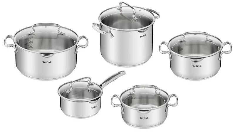 Sada nádobí Tefal Duetto+ G719SA, 10 ks nerez