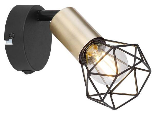 Bodové svítidlo GLOBO Xara I, 1xE14, 40W černé/zlaté