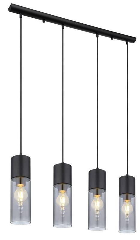 GLOBO Annika, 4× E27, 25 W, černá
