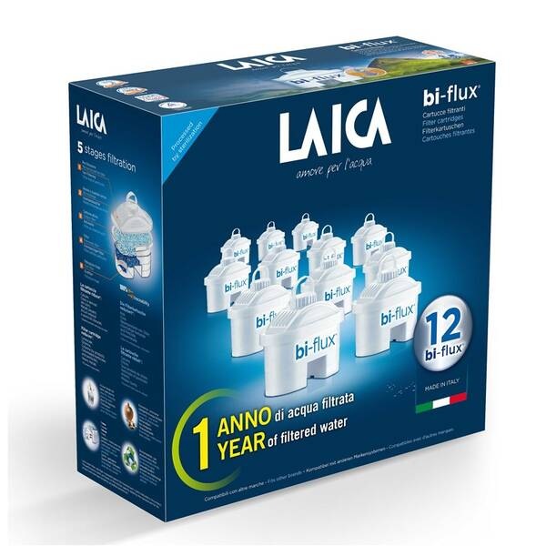 Filtr na vodu Laica Bi-flux univerzální 10 ks + 2 ks magnesium F12SES0 bílý