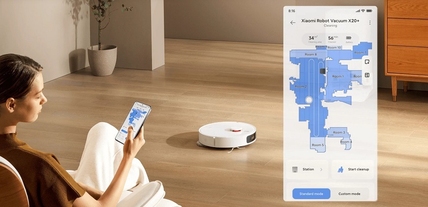 Robotický vysavač Xiaomi Robot Vacuum X20+ bílý Robotický vysavač Xiaomi Robot Vacuum X20+ bílý