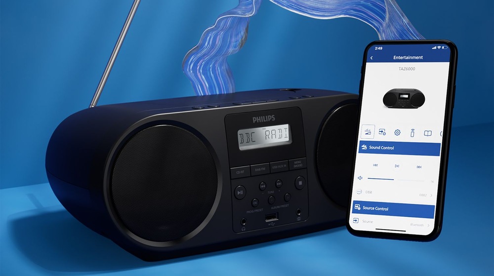 Radiopřijímač s CD Philips TAZ6000 černý Radiopřijímač s CD Philips TAZ6000 černý