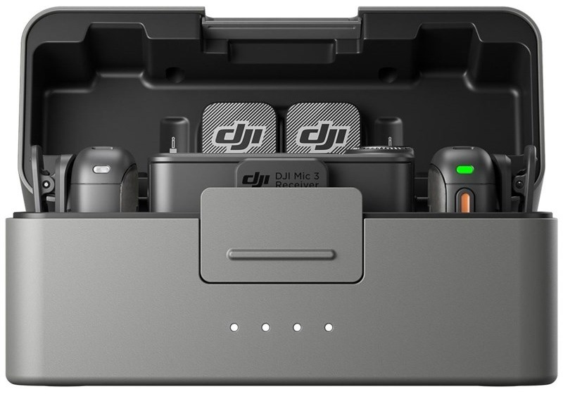 Mikrofon DJI Mic 3 (2 TX + 1 RX + Charging Case) šedý