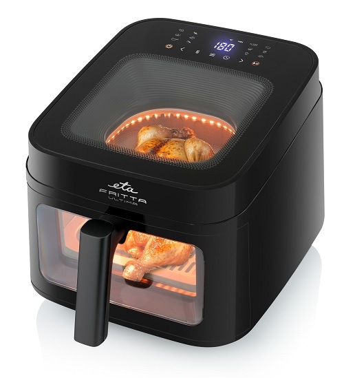 Příprava celého kuřete ve fritéze ETA Fritta Ultima, 
