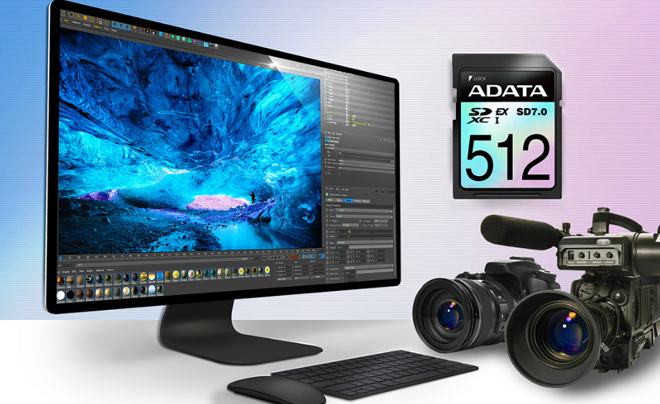 Paměťová karta ADATA Premier Extreme SDXC 256GB, SD7.0, UHS-I (800R/700W) černá Premier Extreme SDXC SD 7.0 Express Card má rozhraní PCIe a NVMe
