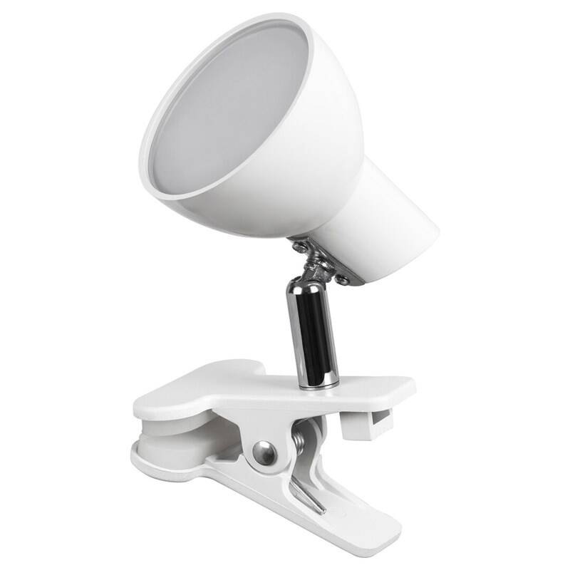Stolní LED lampička Rabalux Noah 1477 s klipem bílá