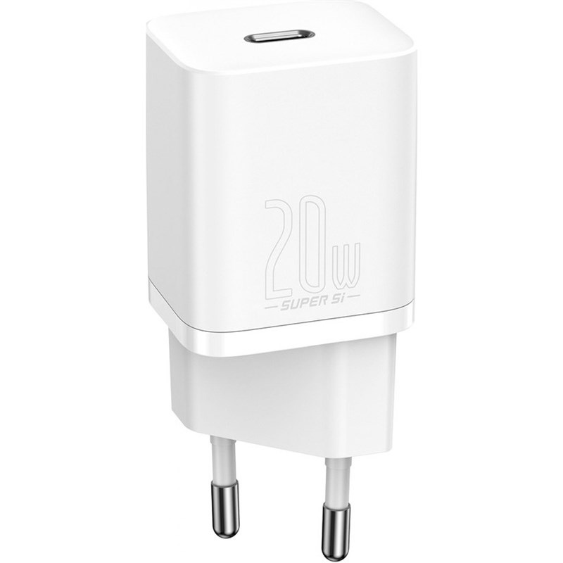 Nabíječka do sítě Baseus Super Si USB-C, 20 W, QC 3.0 bílá