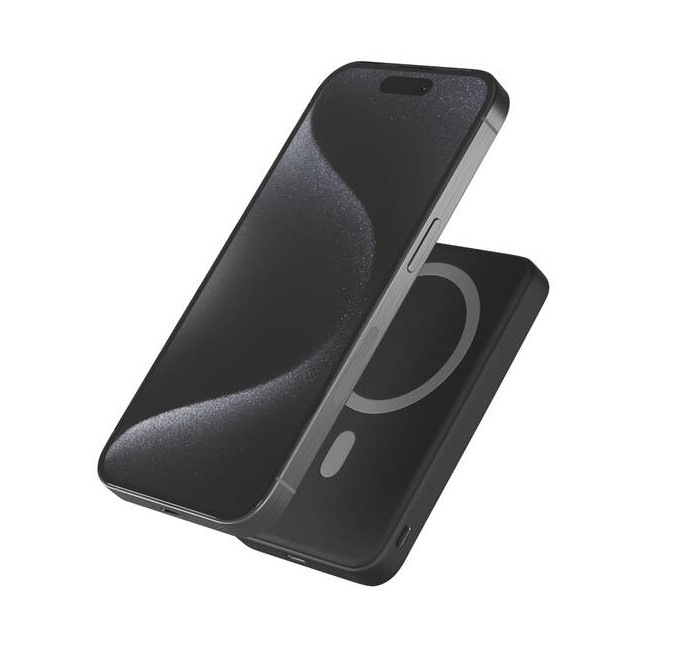 Powerbank Epico Mag+ 7 000mAh, stojánek + kabel USB-C/USB-A - černá