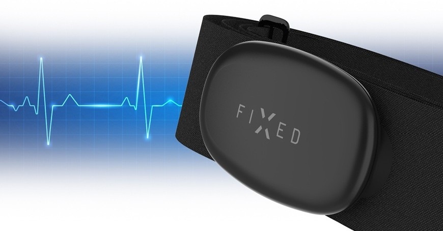 Hrudní pás FIXED Pulse Dual černý