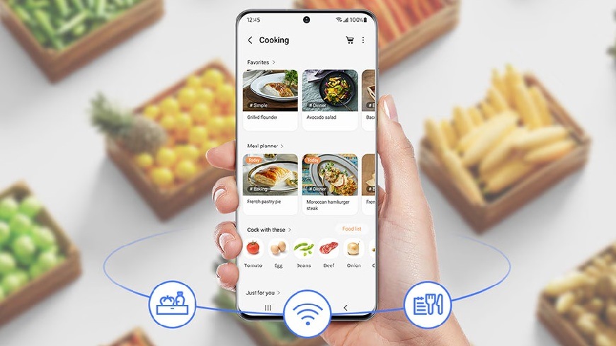 mobilní aplikace smartthings na telefonu