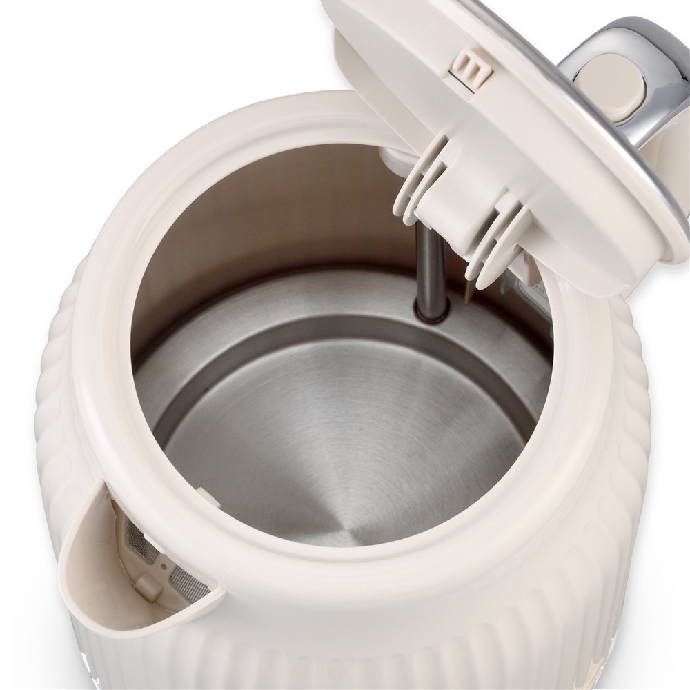 Rychlovarná konvice Rohnson R-7716, 1,7 l béžová Rychlovarná konvice Rohnson R-7716 má ploché dno s ukrytou topnou spirálou