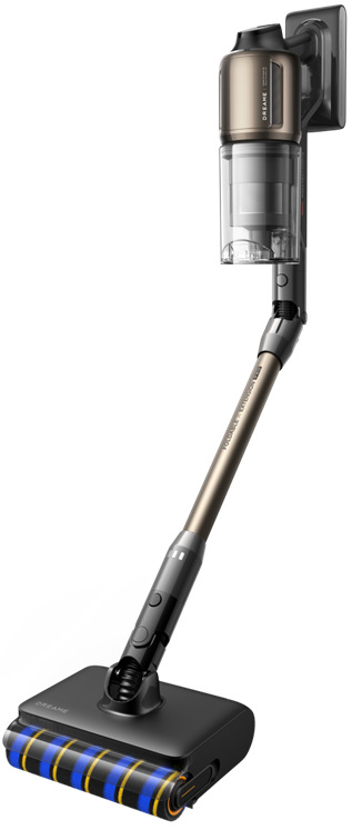 Mopovací a rotační kartáč vysavače Dreame Z30 v detailním pohledu zepředu