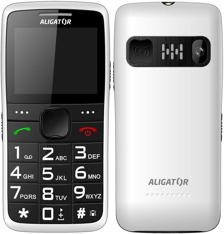 Mobilní telefon Aligator A675 Senior bílý