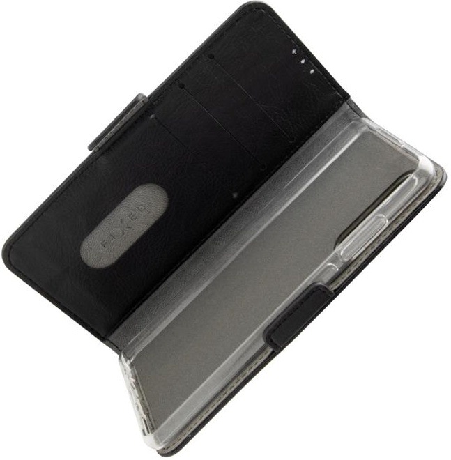 Pouzdro na mobil flipové FIXED Opus New Edition na Apple iPhone 12/12 Pro černé