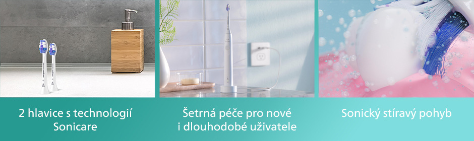Náhradní hlavice Philips Sonicare Sensitive HX6052/10 (2 ks) bílá