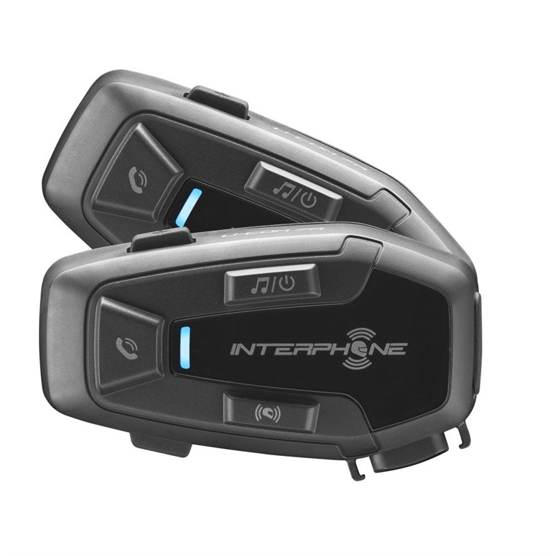 Handsfree Interphone U-COM7R pro uzavřené a otevřené přilby Twin Pack černé