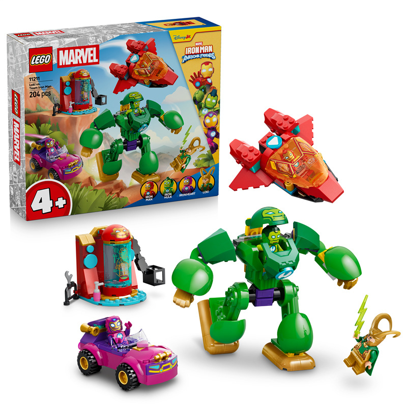 Stavebnice LEGO® Marvel Iron Man a jeho úžasní přátelé 11211 Loki vs. Iron Manův tým
