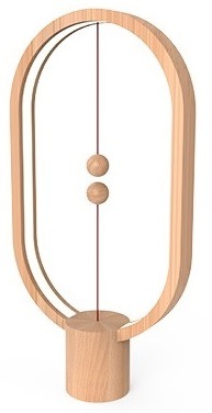 Stolní LED lampička Powercube Heng Balance Ellipse USB - Light Wood