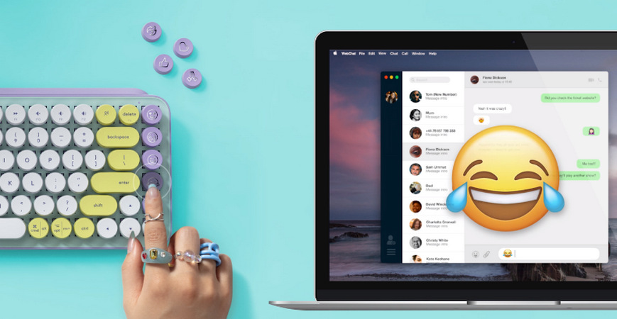 Klávesnice Logitech POP Keys US - daydream Klávesnice Logitech POP Keys US - daydream