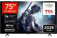 Televize TCL 75T8D s úhlopříčkou 189 cm.