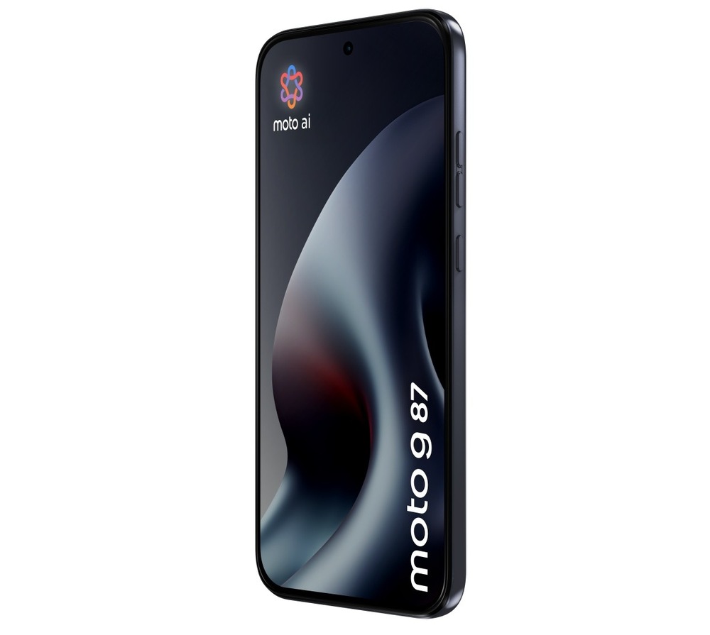 Mobilní telefon Motorola Moto G87 5G 8 GB / 256 GB tmavě modrý Mobilní telefon Motorola Moto G87 5G natočený doleva
