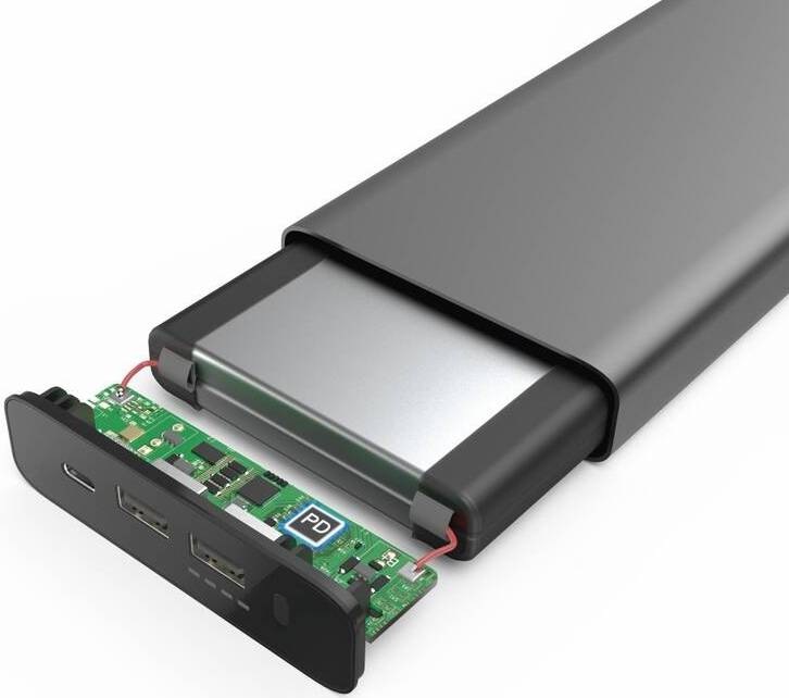 Powerbanka Hama 26800 mAh, Power Delivery 60 W šedá Powerbanka Hama 26800 mAh, Power Delivery 60 W šedá