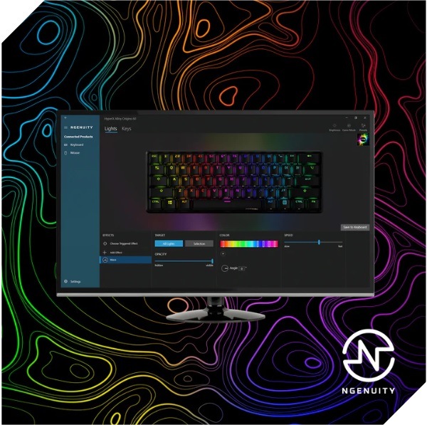 Klávesnice HyperX Alloy Origins 60, US růžová