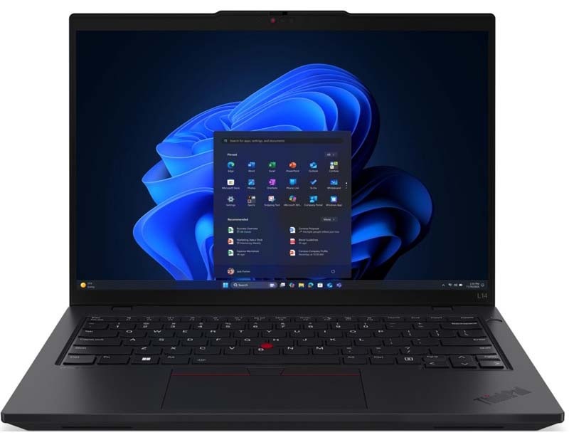 Lenovo ThinkPad L14 Gen 6 v černém barevném provedení.