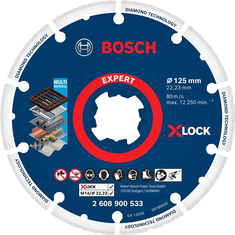 Řezný kotouč Bosch Expert s průměrem 125 mm, pro kovové materiály