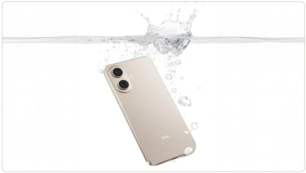 Mobilní telefon TCL P80 8 GB / 256 GB zlatý Mobilní telefon TCL P80 s ochranou proti vodě