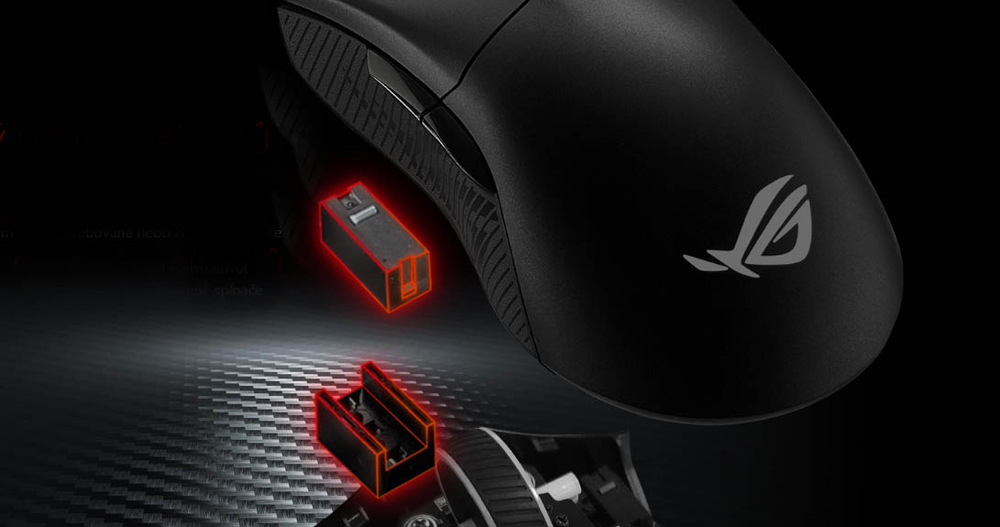 Myš Asus ROG Gladius II Core černá Myš Asus ROG Gladius II Core černá