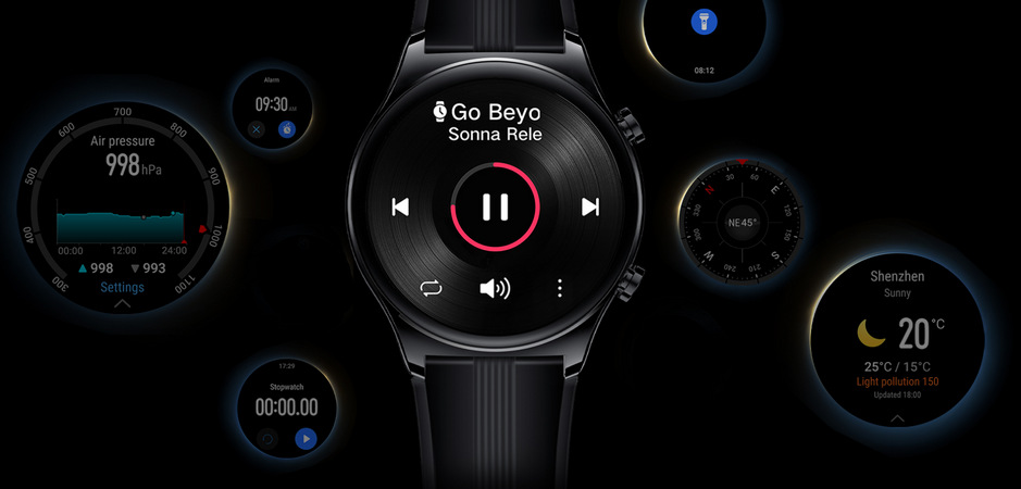 Chytré hodinky HONOR Watch GS3 - Midnight Black Chytré hodinky HONOR Watch GS3 - Midnight Black