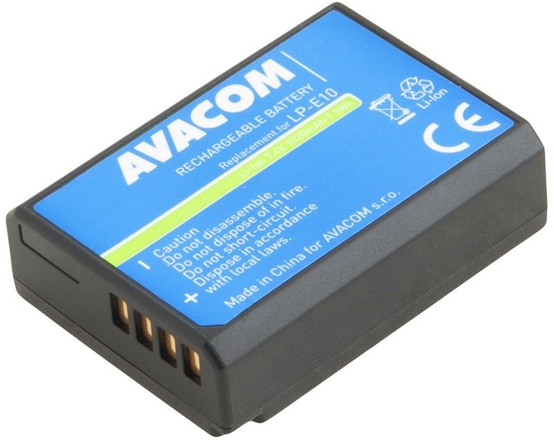 Baterie Avacom Canon LP-E10 Li-Ion 7.4V 1020mAh 7.5Wh