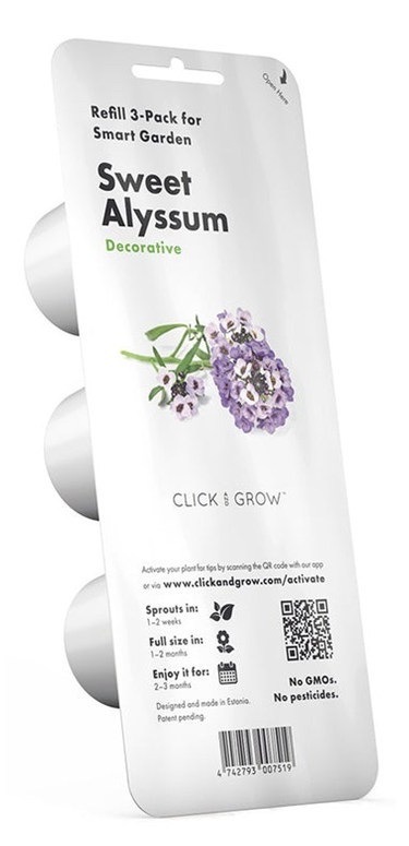 Semínka Click and Grow s rychlým cyklem pěstování, 3 ks sazenic