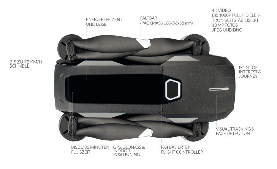 Dron YUNEEC Mantis Q černý