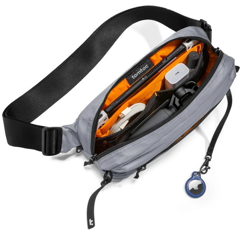 Taška přes rameno tomtoc Aviator - T33 Chest Bag L - šedá