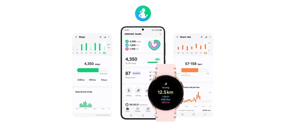 Chytré hodinky Samsung Galaxy Watch FE růžové Samsung Galaxy Watch FE