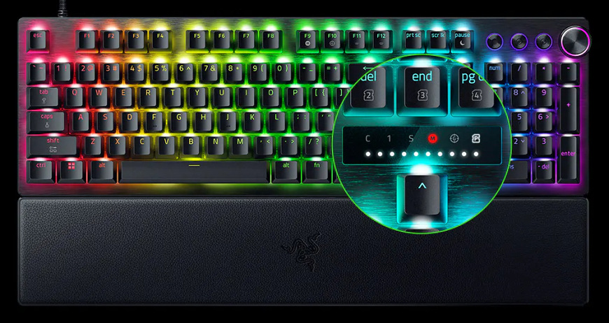Klávesnice Razer Huntsman V3 Pro 8KHz, US Layout černá Klávesnice Razer Huntsman V3 Pro 8KHz, US Layout černá