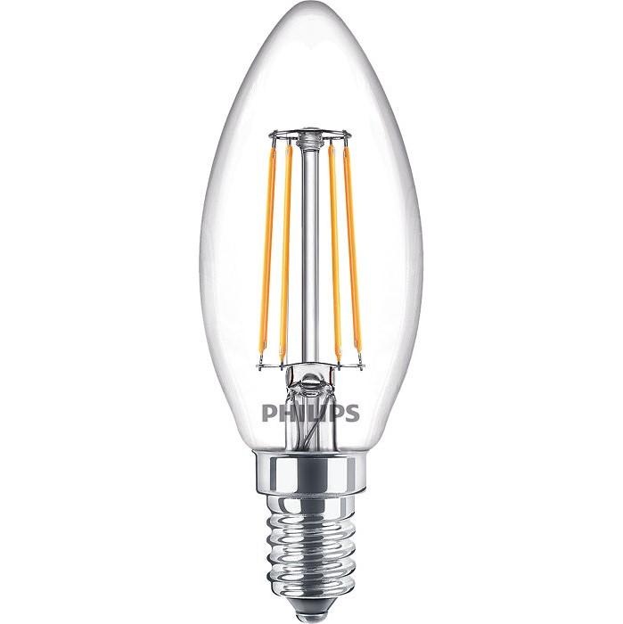 Žárovka LED Philips svíčka, 4,3W, E14, teplá bílá