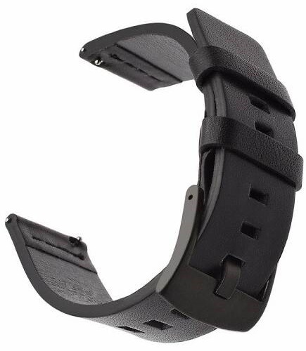 Řemínek Tactical kožený univerzální 22 mm černý